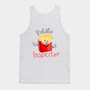 French Fries Potato Inspector Tank Top